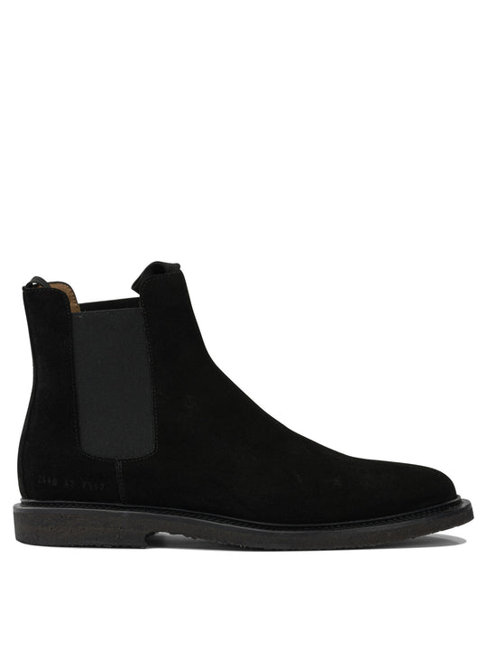 Suede Chelsea Ankle Boots Black