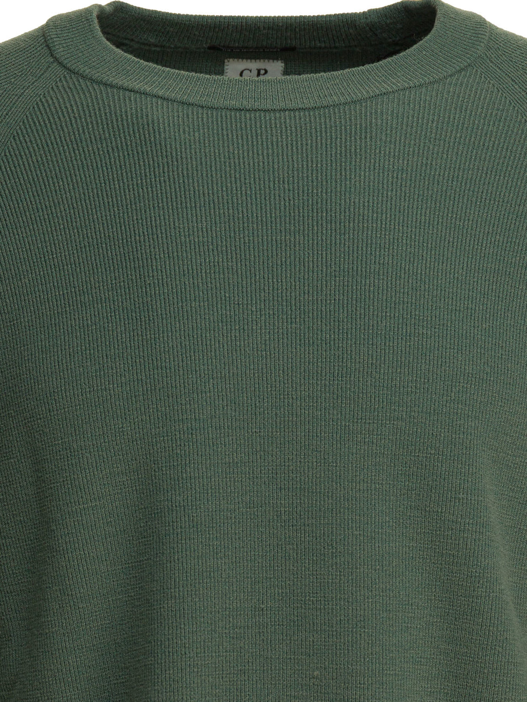 C.P. Company Wool And Silk Crewneck Sweater Knitwear - Green | 6c9b06a65f9c4fbbf3789f1a9e1235250c3856c3