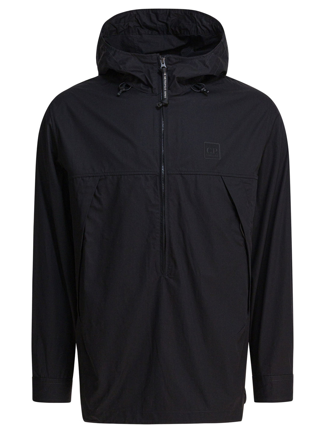 C.P. Company Overshirt Jacket With Half Zipper Jackets and Coats - Black | 862d292afc4e205392d83872edc37851d3fa7e8b