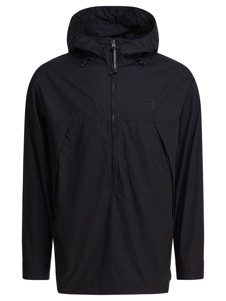 C.P. Company Overshirt Jacket With Half Zipper Jackets and Coats - Black | 862d292afc4e205392d83872edc37851d3fa7e8b