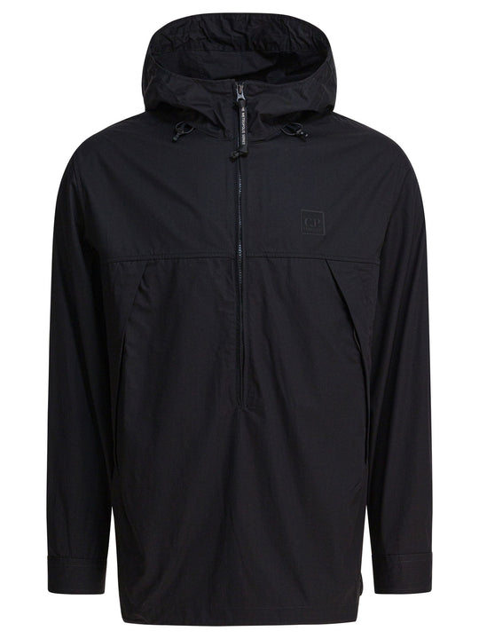 Overshirt Jacket With Half Zipper Jackets And Coats Black