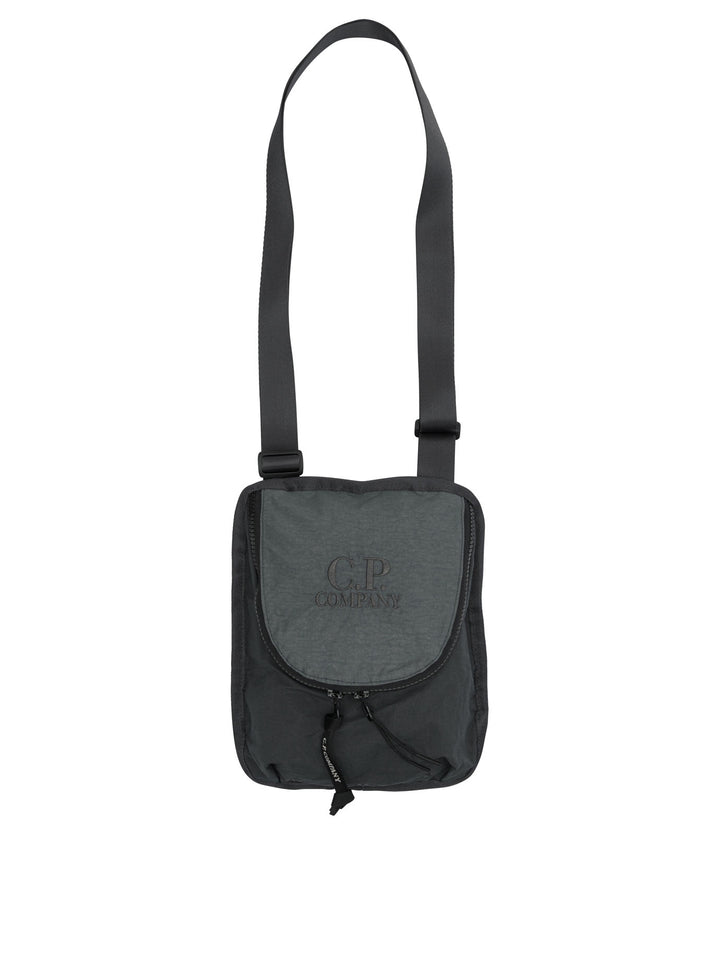 C.P. Company Plain Paper Touch Crossbody Bags - Grey | ab090f5195e4549d6df0300a8a12d5aa05ecd934