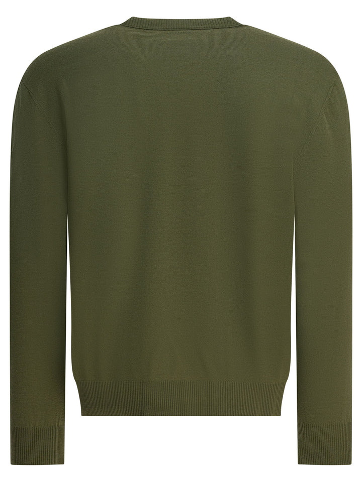 C.P. Company Wool Crewneck Sweater Knitwear - Green | 6aca09969683ac2ef08b74ed4c958c463d456d78