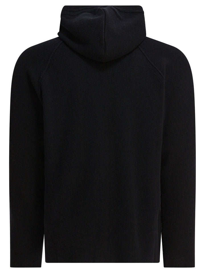 C.P. Company Wool Hooded Sweater Knitwear - Black | aa0fa97a9129c5246d069f41e3f7acc5de512fbf