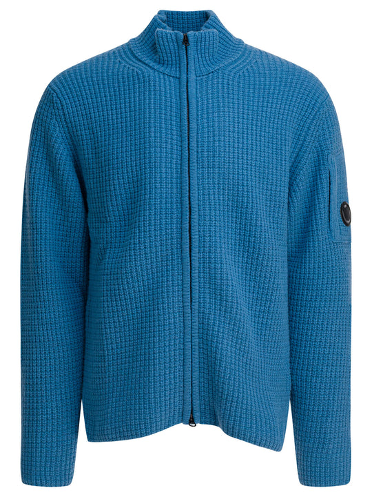 Grs Lambswool Sweater Knitwear Blue