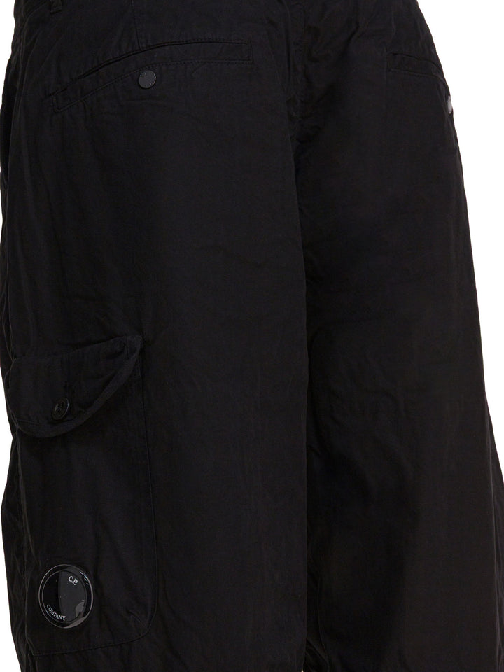 C.P. Company Microreps Trousers - Black | 638d2f61133ac87bfdf1fc9081fedb1292b474ea