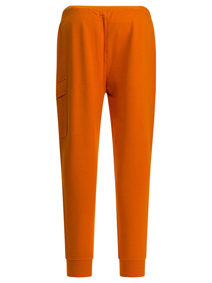C.P. Company Diagonal Raised Fleece Sweatpants Trousers - Orange | bdb6aed3c19638aab9222e2ffefda0ab56a599a0