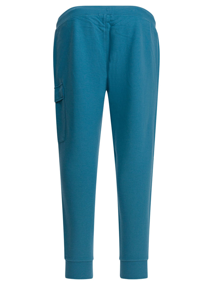 C.P. Company Diagonal Raised Fleece Sweatpants Trousers - Light blue | ced2791caf1412dac3e90617a206bca0eb8c3521