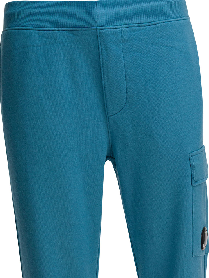 C.P. Company Diagonal Raised Fleece Sweatpants Trousers - Light blue | 8391bb35759ae57f3869bc01f2dff79a600ad479