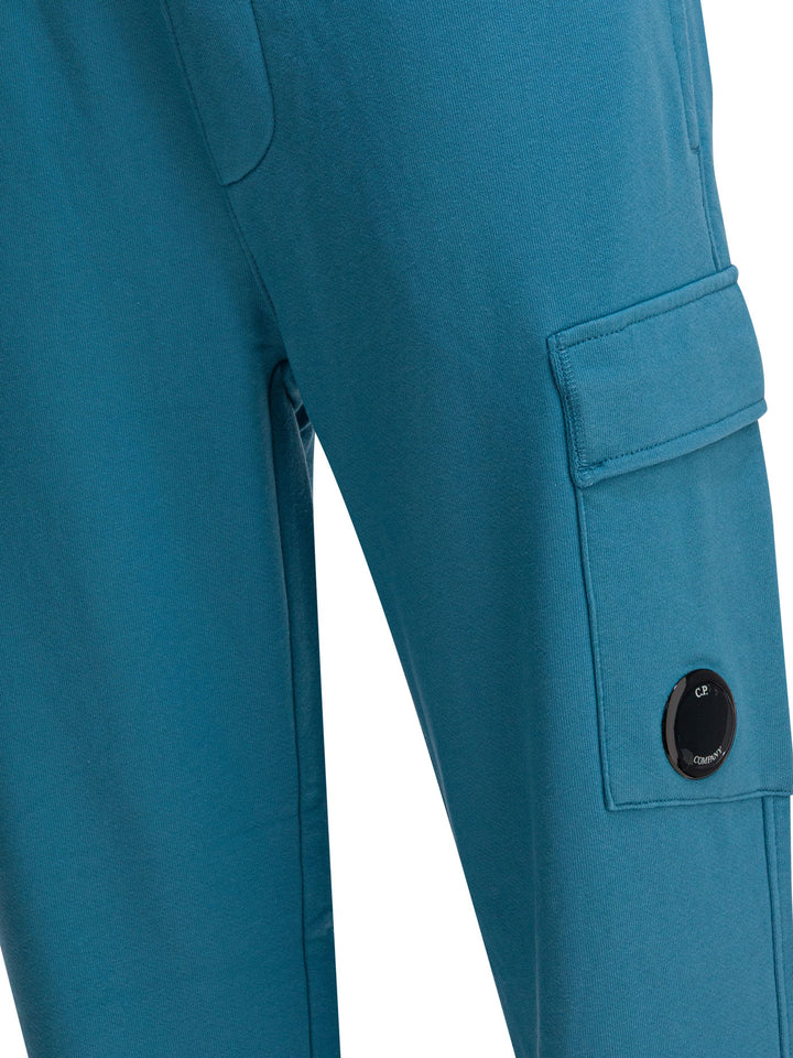 C.P. Company Diagonal Raised Fleece Sweatpants Trousers - Light blue | 02b8f8e25ac30ec9c5a13ae04b27e911897c03ab