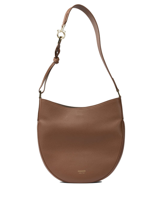 Leather Hobo Bag Crossbody Bags Brown