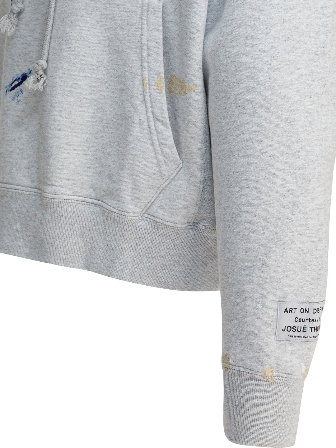 Gallery Dept. Gd Paint Logo Hoodie Sweatshirts - Grey | e990e3ef93e0928680b15fda11a2252d1777a0d1