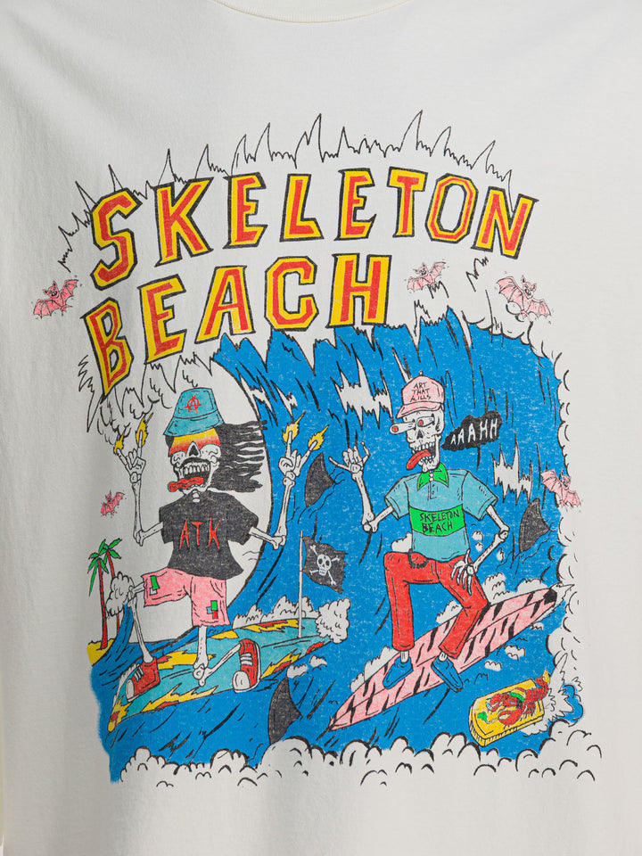 Gallery Dept. Skeleton Beach Surf T-shirts - White | 8c80bb69e1b1f21f5bdaf82b8ae70f4524830d26