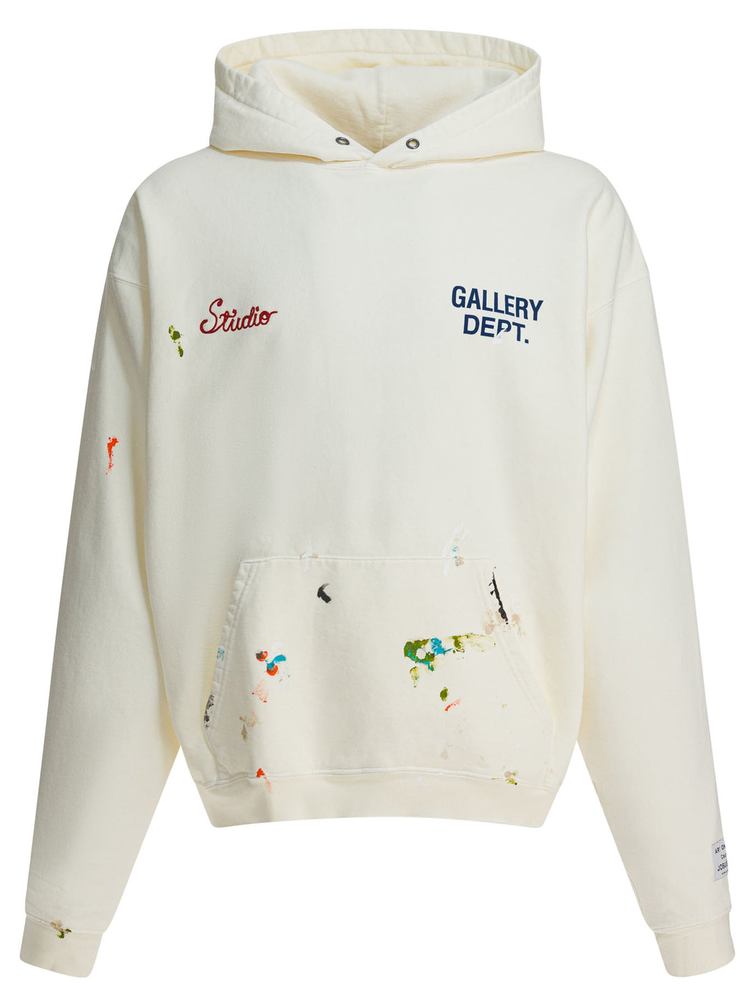 Gallery Dept. Studio Hoodie Sweatshirts - White | 630ba9d18e7b57f3bdcc35f2cf8f8899742aeb9e