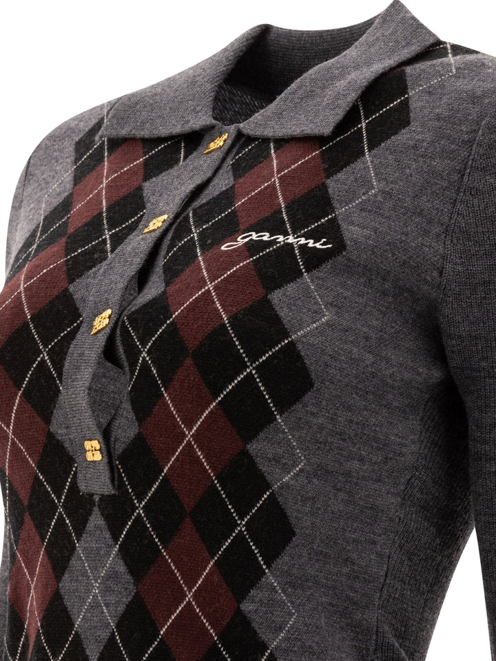 Ganni  Polo shirts - Grey | cc8787ad2d62fa158a72fc4863eed7a6d070d640