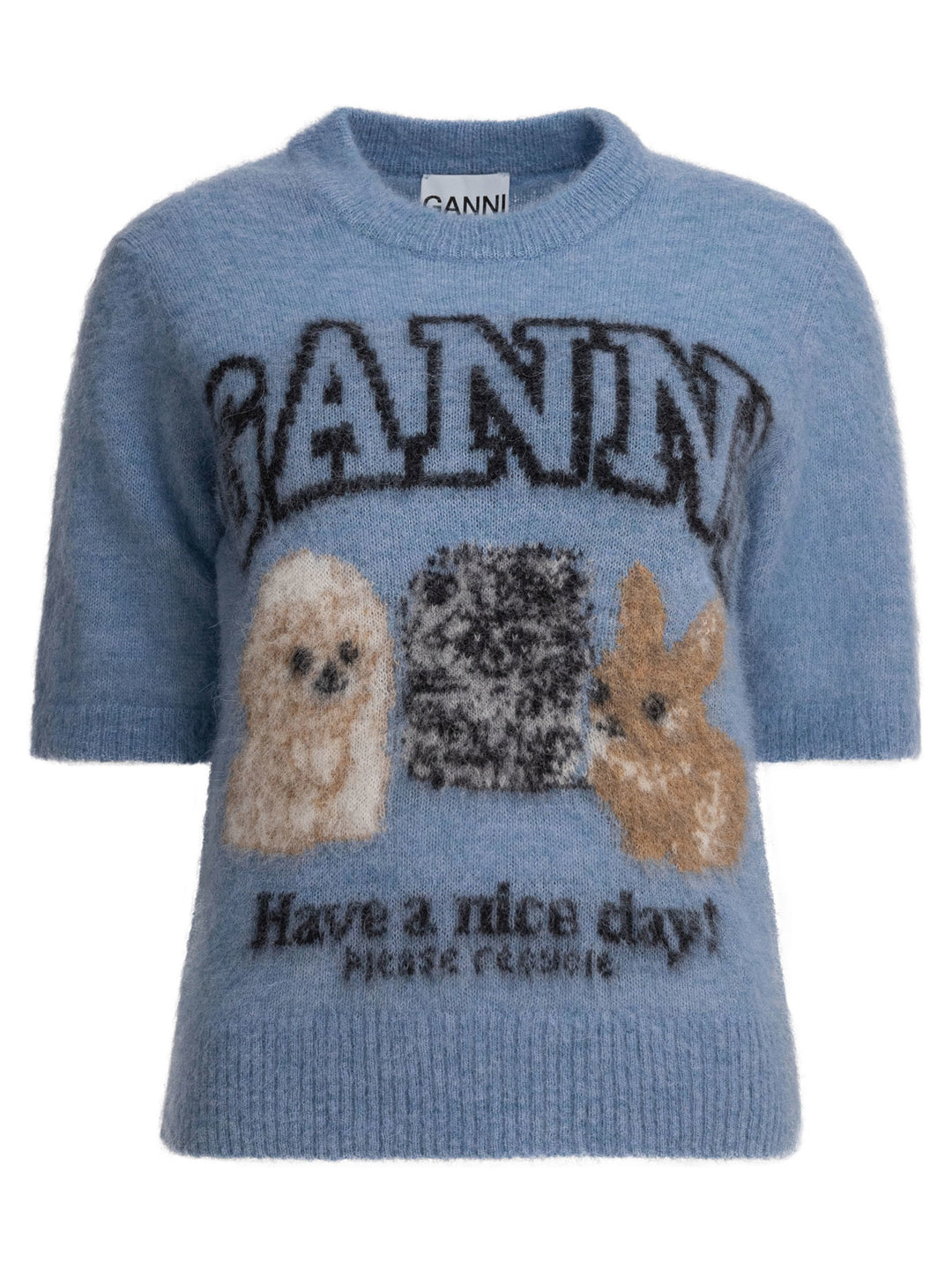 Ganni  Knitwear - Light blue | 3f5d9f0688e7ae3f2eec523ee228e0e54f54fc34