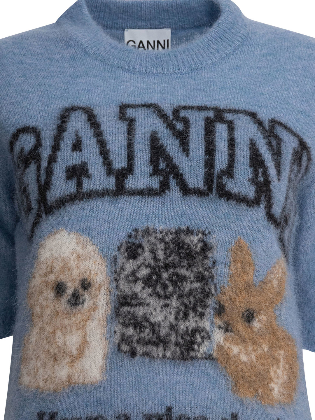 Ganni  Knitwear - Light blue | 789ea7fb825032afaebdadb554992d5dc50aaa23