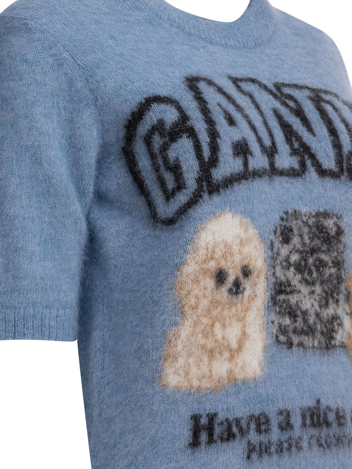 Ganni  Knitwear - Light blue | 6a044c41dbadcd08c9d3a4bab5a30ecba63a0471