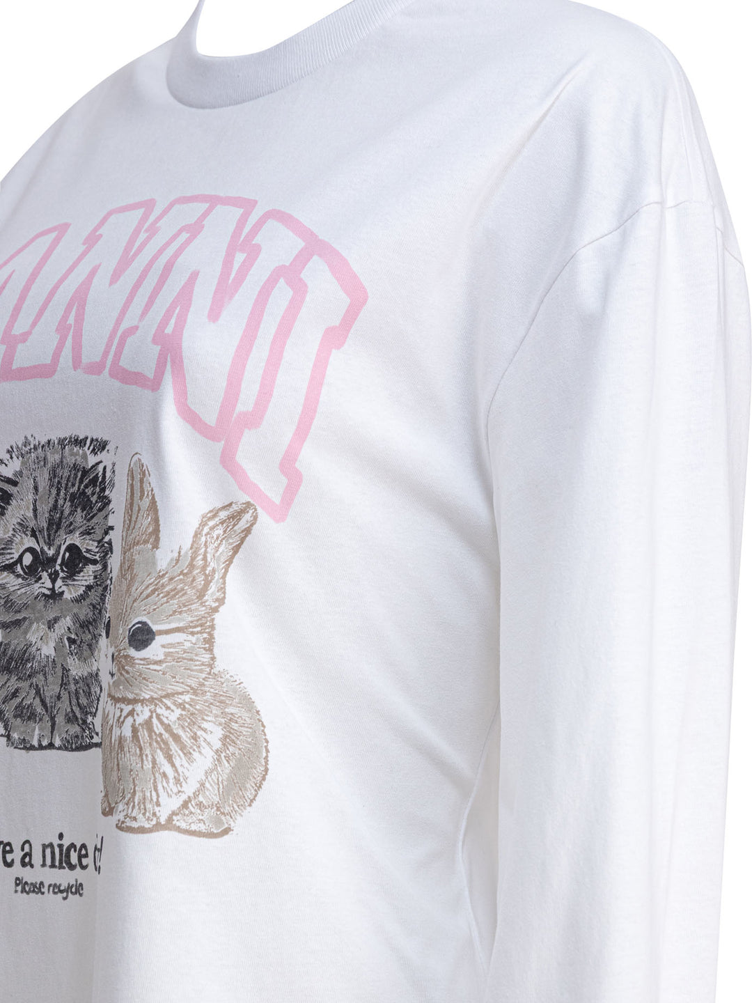 Ganni  T-shirts - White | 2c303c9fee1586d7991a30117b67ba0e443f8e4b