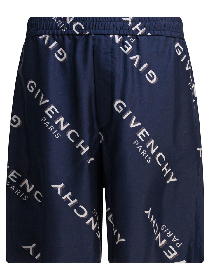 Givenchy Givenchy Shadow Shorts - Blue | ad2d6b4477e7053fbe2884f586c31047936d135e