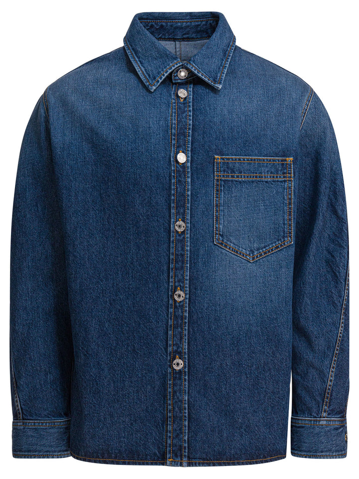 Givenchy Denim Overshirt Jackets and Coats - Blue | c75b84667cb8e622efffd40d0386aed631af67f7