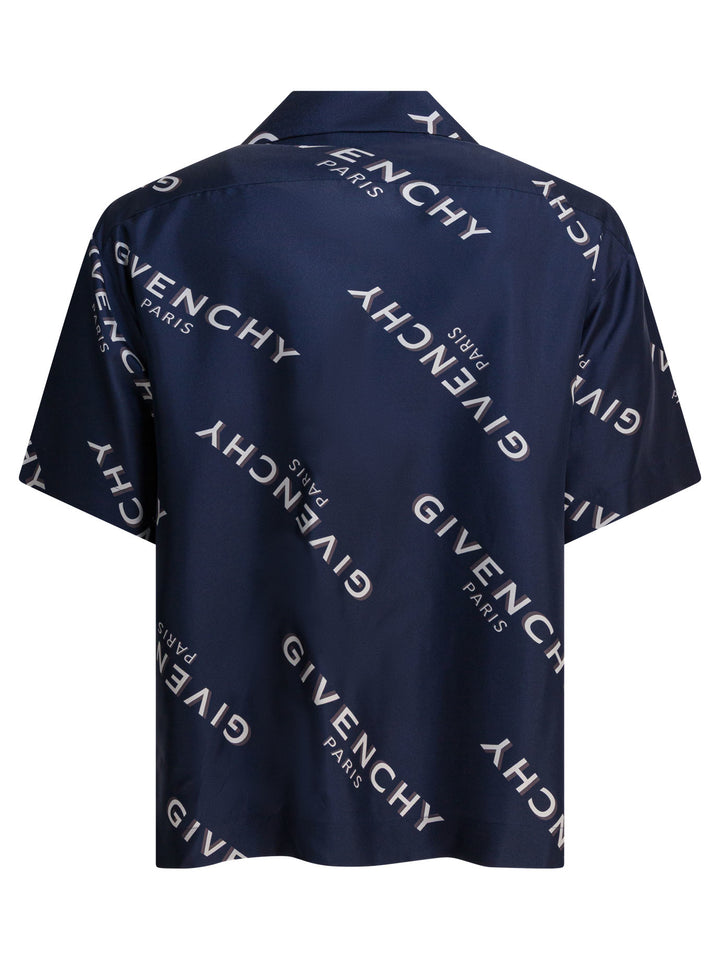 Givenchy Silk Bowling Shirt Shirts - Blue | 0b3b86c27e55b6da61cf1d44481191217dbb1bf0