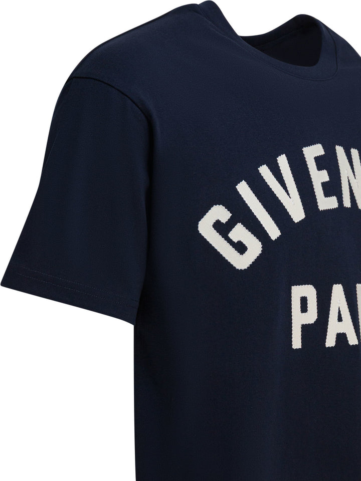 Givenchy Givenchy Paris T-shirts - Blue | b5e2ffdf3dfb2d1bf90b8265f947060cdd2dd1cf