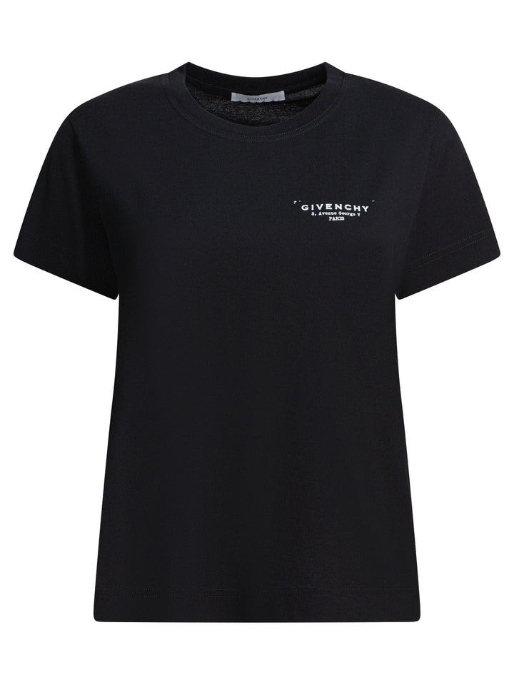 Givenchy T-Shirt With Givenchy Print T-shirts - Black | 7b81e59c458a21e321c135759c9bdb5958e165f5