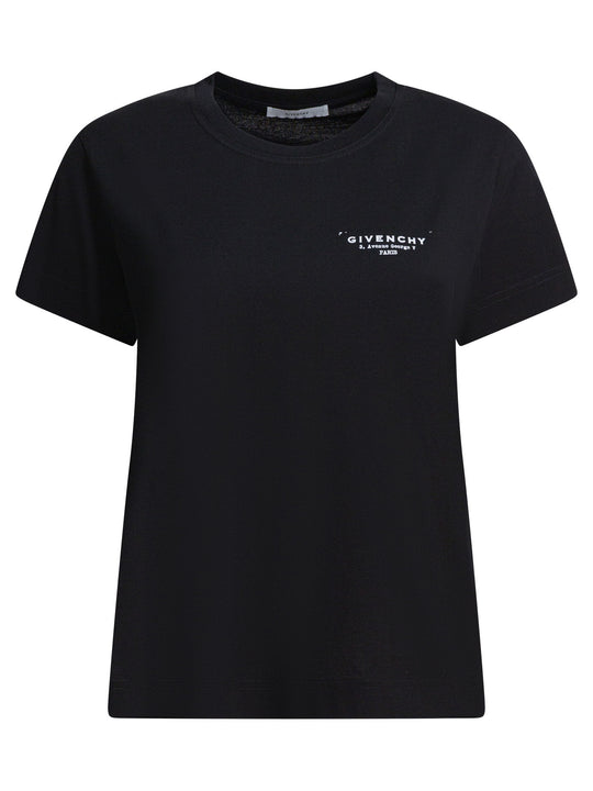 T-Shirt With Givenchy Print T-Shirts Black