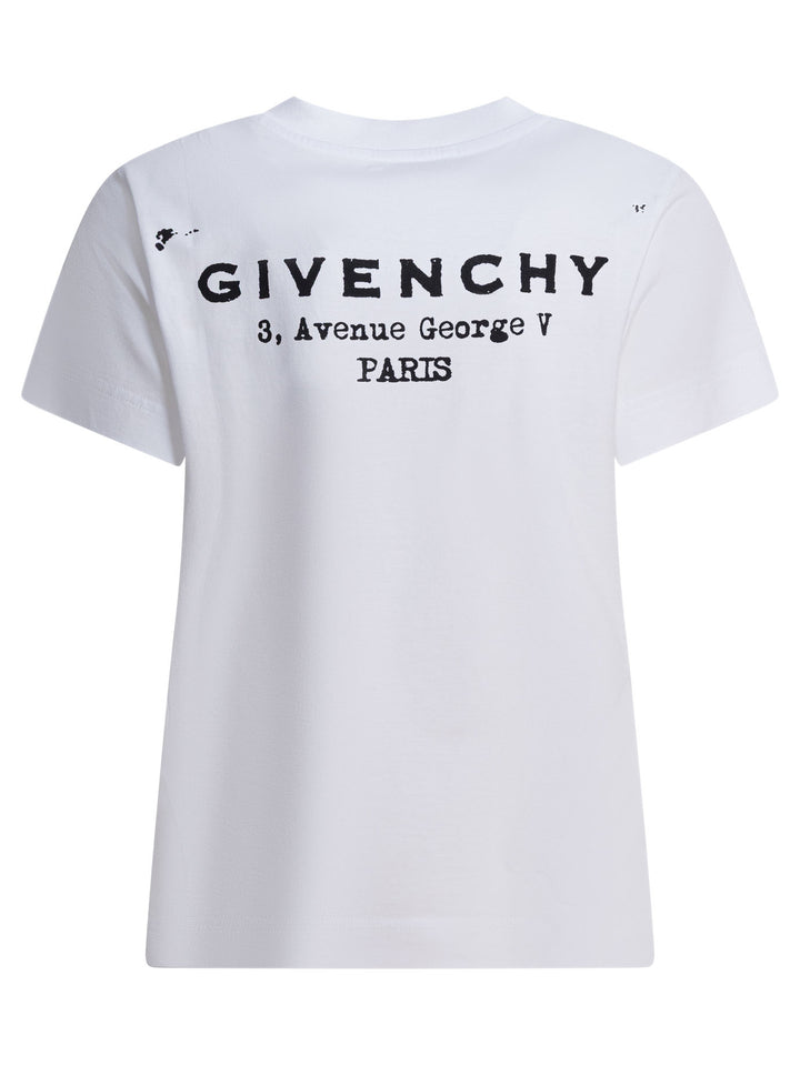 Givenchy T-Shirt With Givenchy Print T-shirts - White | 3c6ee84a00bb78ff926e8d8ef6f11fd21aa89094