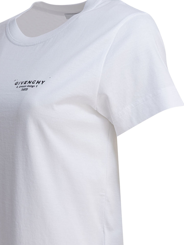 Givenchy T-Shirt With Givenchy Print T-shirts - White | 148b405364dd65767cf07f2be489f7806d9d5960