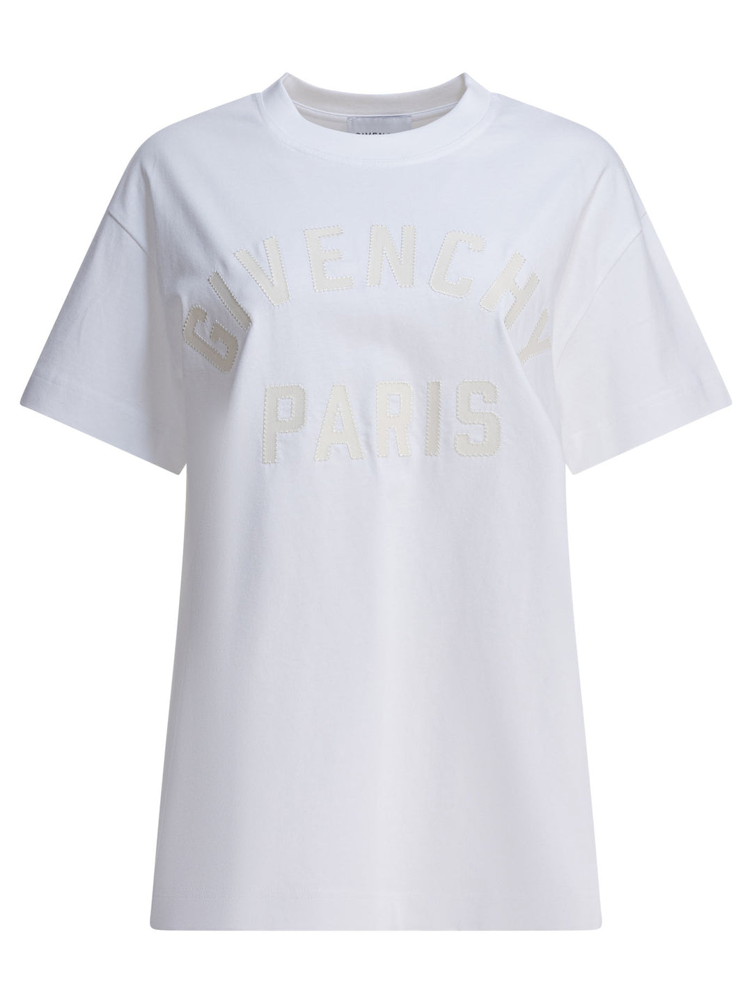 Givenchy T-Shirt With Givenchy Paris Logo T-shirts - White | 096de7d7df309422683701275c765030af58eb7f