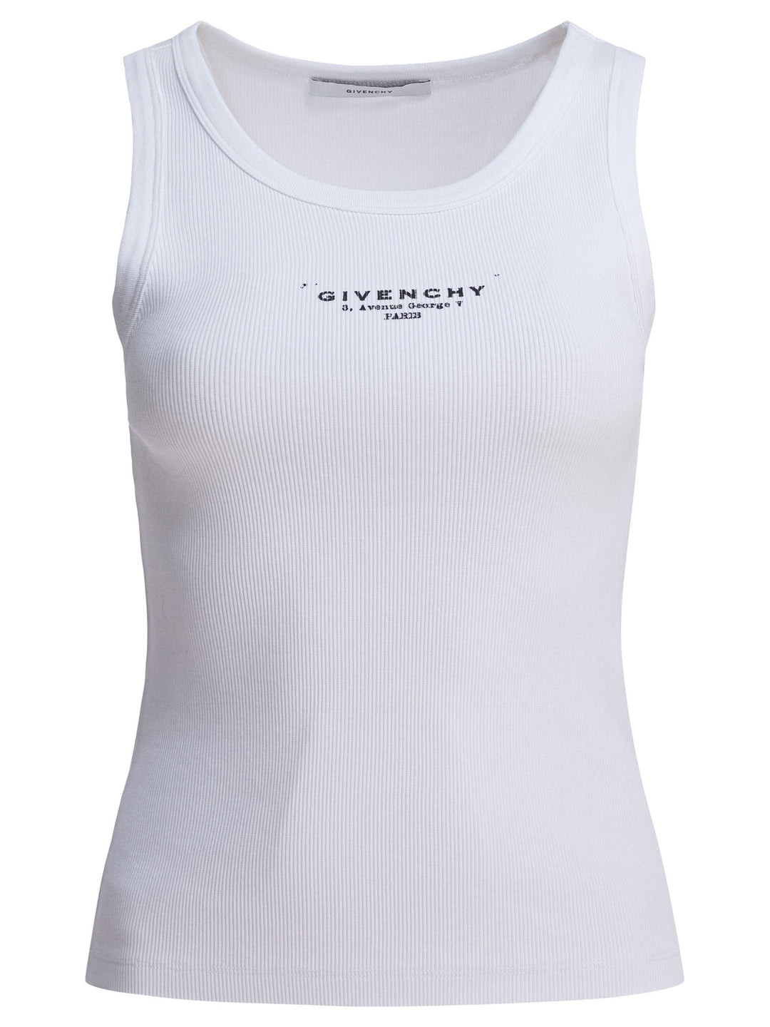 Givenchy Cotton Tank Top With Logo Tops - White | f70e0b977720e7308a40fac254ef7f6915e1f90e