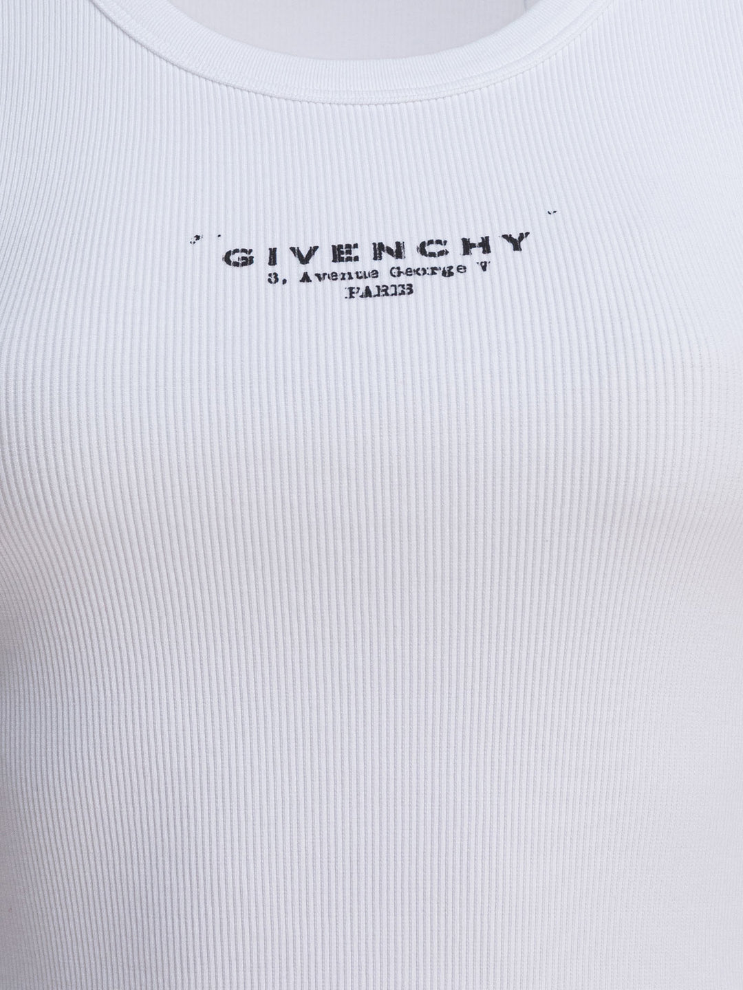Givenchy Cotton Tank Top With Logo Tops - White | 8020d1a2a2cfdd8627a7fc952826b5a670a8ac62
