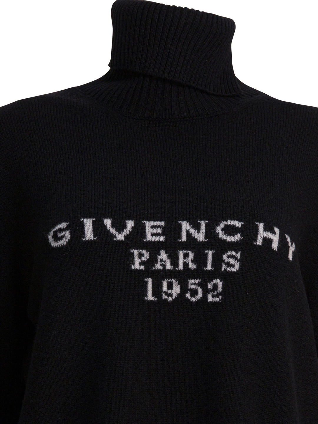 Givenchy Givenchy Paris 1952" Turtleneck Sweater Knitwear - Black | 121df5945a8de112cfb0dfb2bfe9252ae5cf9f77