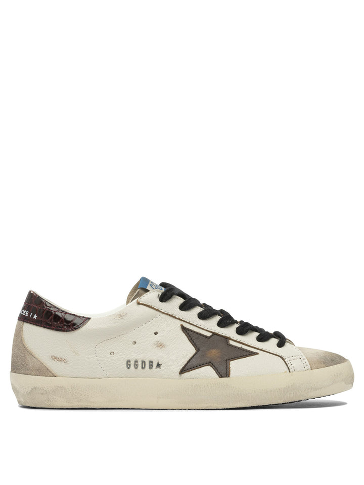 Golden Goose Super-Star Sneakers & Slip-On - White | 835a431b5ea8b40b882a67ee0215ef63b3da2a72