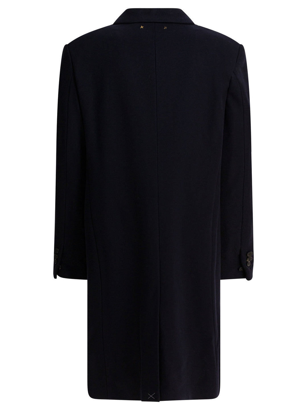 Golden Goose Single-Breasted Wool Coat Jackets and Coats - Blue | ecf8e1b0b785098d70dbb2e397d69599479f7ebd