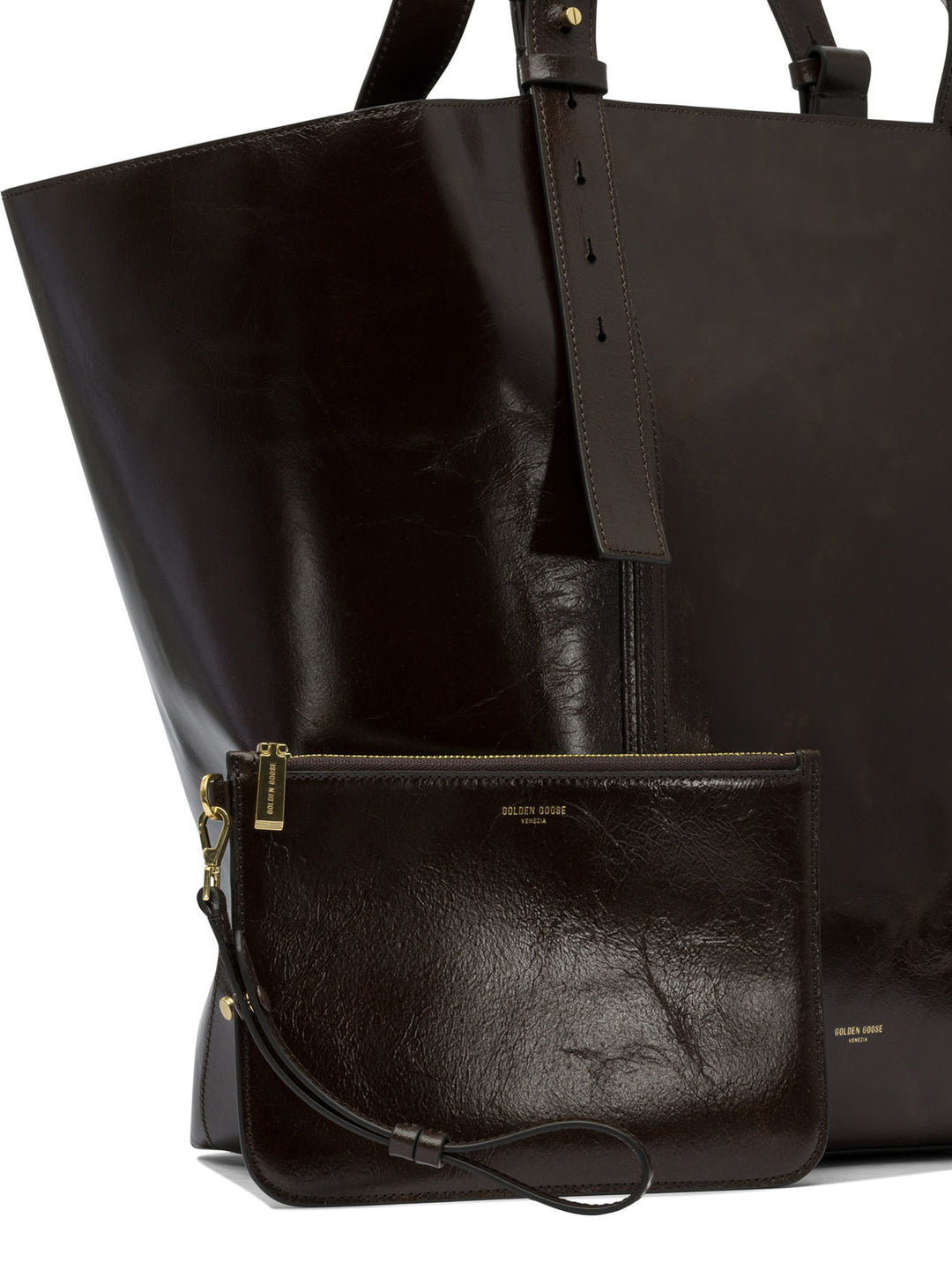 Golden Goose Leather Shoulder Bag Shoulder Bags - Brown | 69907cb31d47a653ef79da9ef49a764cdacbca37