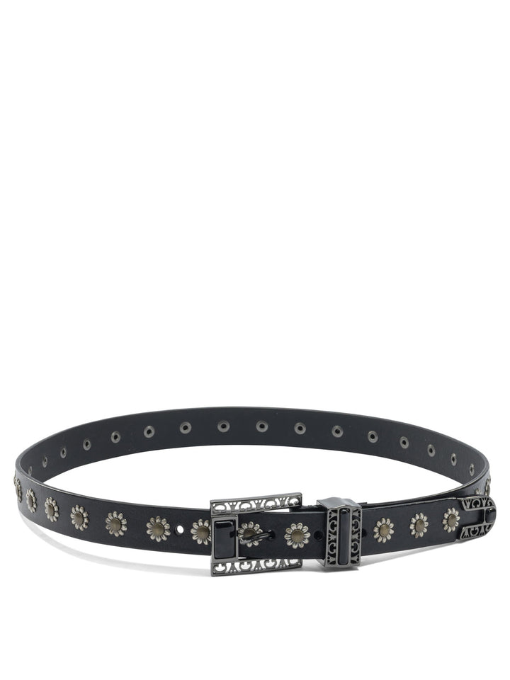 Golden Goose Belt With Embroidery Belts - Black | 91f3aaa32fabf33bad64f4ca5c783fcabdaf3d13