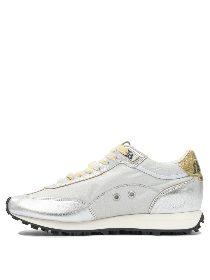 Golden Goose Marathon Sneakers & Slip-On - Silver | 6d2adfee28a97ed49083154a9320af43d3b64e58
