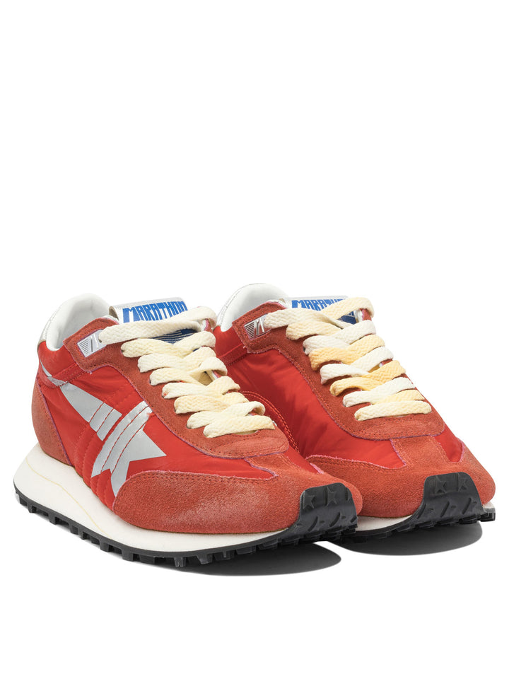 Golden Goose Marathon Sneakers & Slip-On - Red | 6af5d657f541e26b1354ed0a428813bdb05fcaca