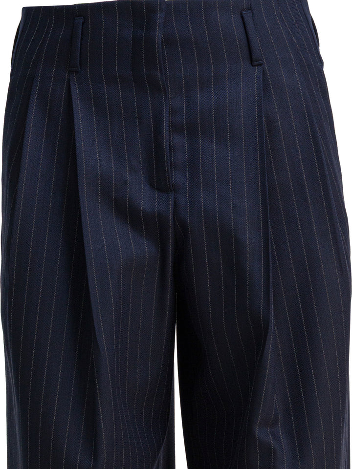 Golden Goose Wool Gabardine Pants Trousers - Blue | 75618fc792a8bc53d3e87d9207e308ee410e3b34