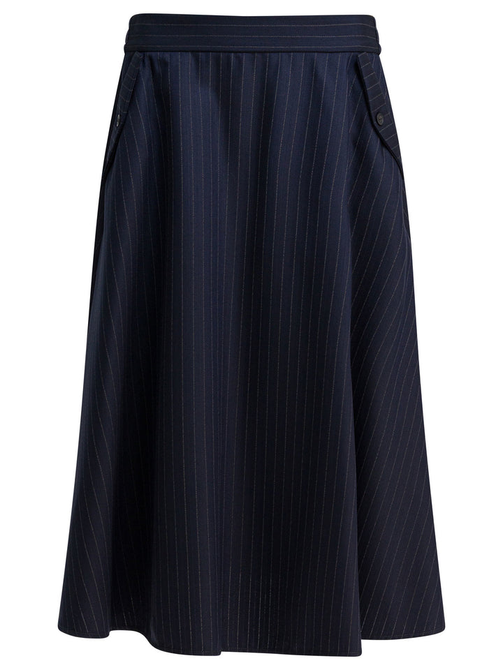 Golden Goose Virgin Wool Skirt Skirts - Blue | f07c232e7c2829777c476f40bd38b0bc08e4bbfc