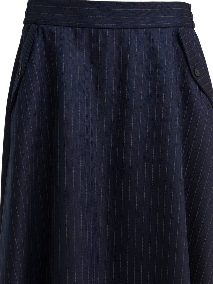 Golden Goose Virgin Wool Skirt Skirts - Blue | 9459515740ac17ce3bef1ec6cb1e802aada6e9a8