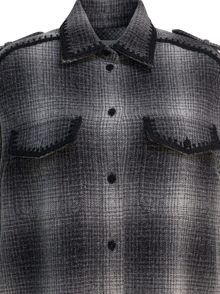 Golden Goose Wool-Blend Chemisier Dress Dresses - Grey | 8724c7305731e55b0deadafe9396f97ea22c411d