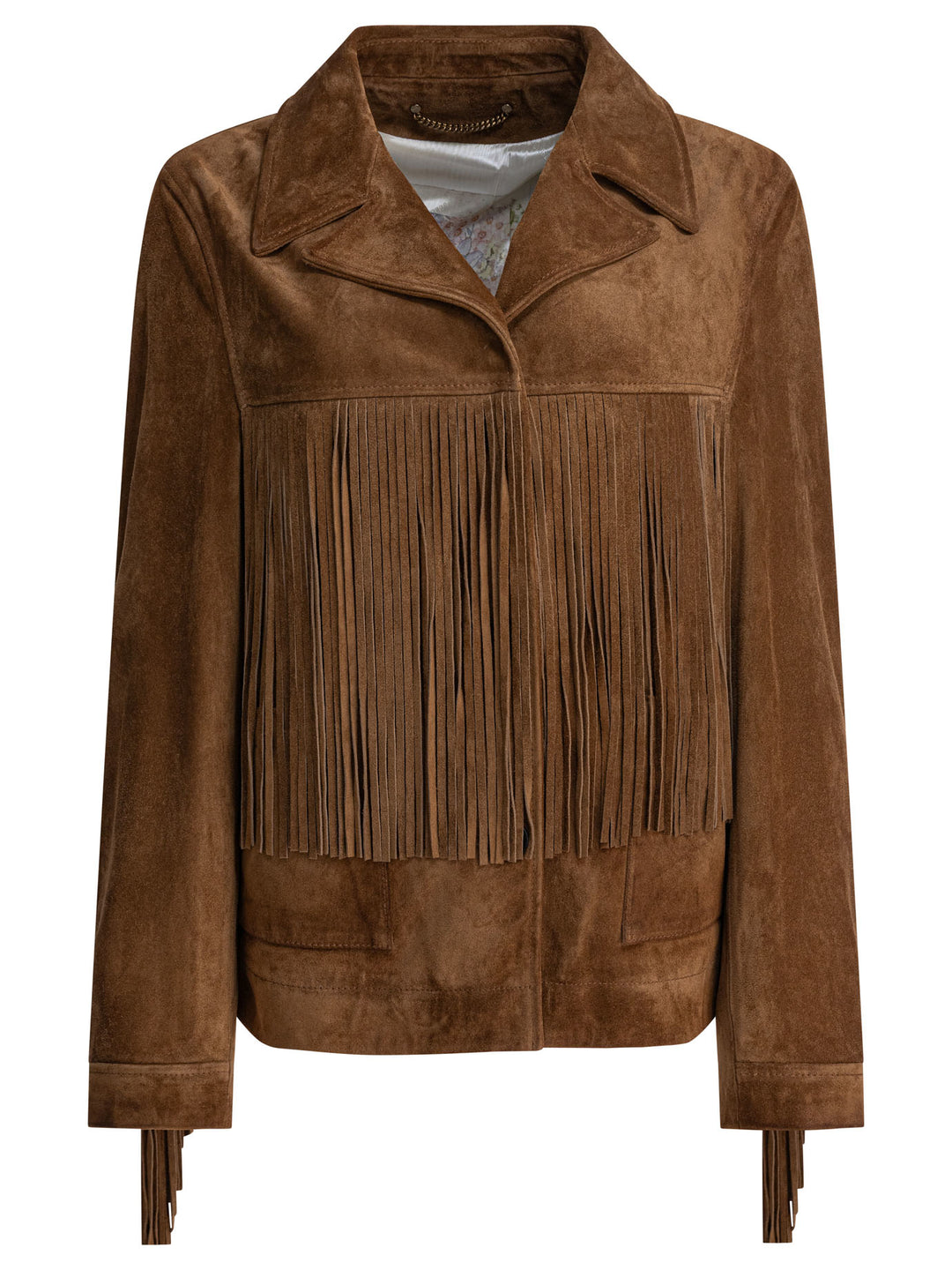 Golden Goose Suede Jacket With Bangs Jackets and Coats - Brown | ea384c0f783160481d8c6db41f396318c6e72c2a