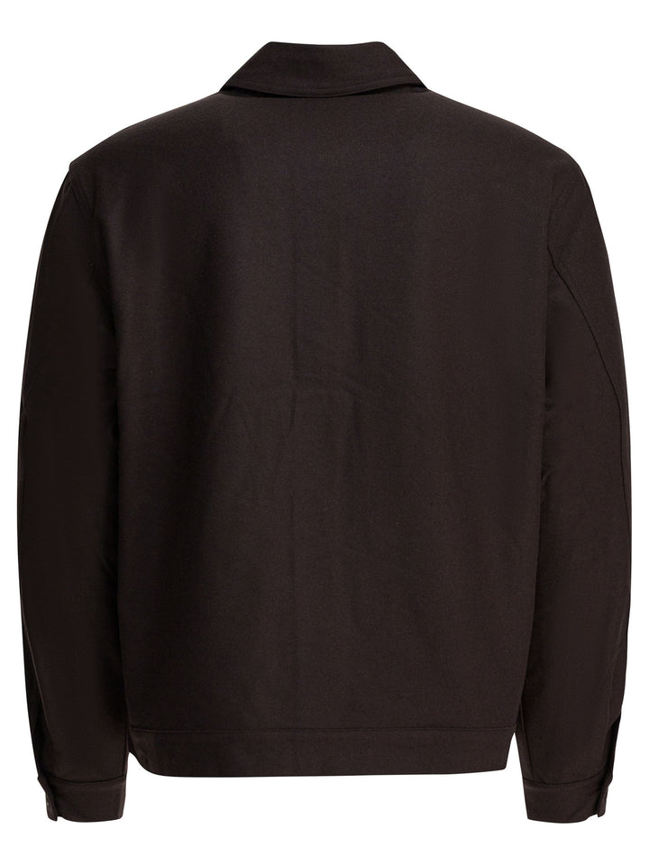 Gr10k Wool Blend Overshirt Jacket Jackets and Coats - Brown | a463f43bed880e8472a7bfec972923fb8a2026c6