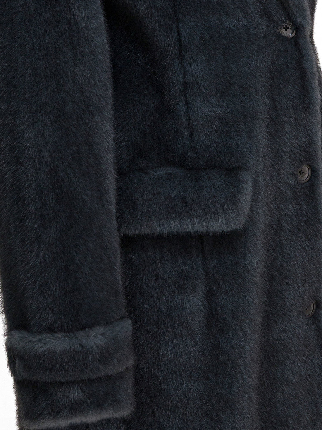 Herno Long Faux Fur Coat Jackets and Coats - Grey | 208a08b5cfe38d23a7343294a4e68fe34572a69a