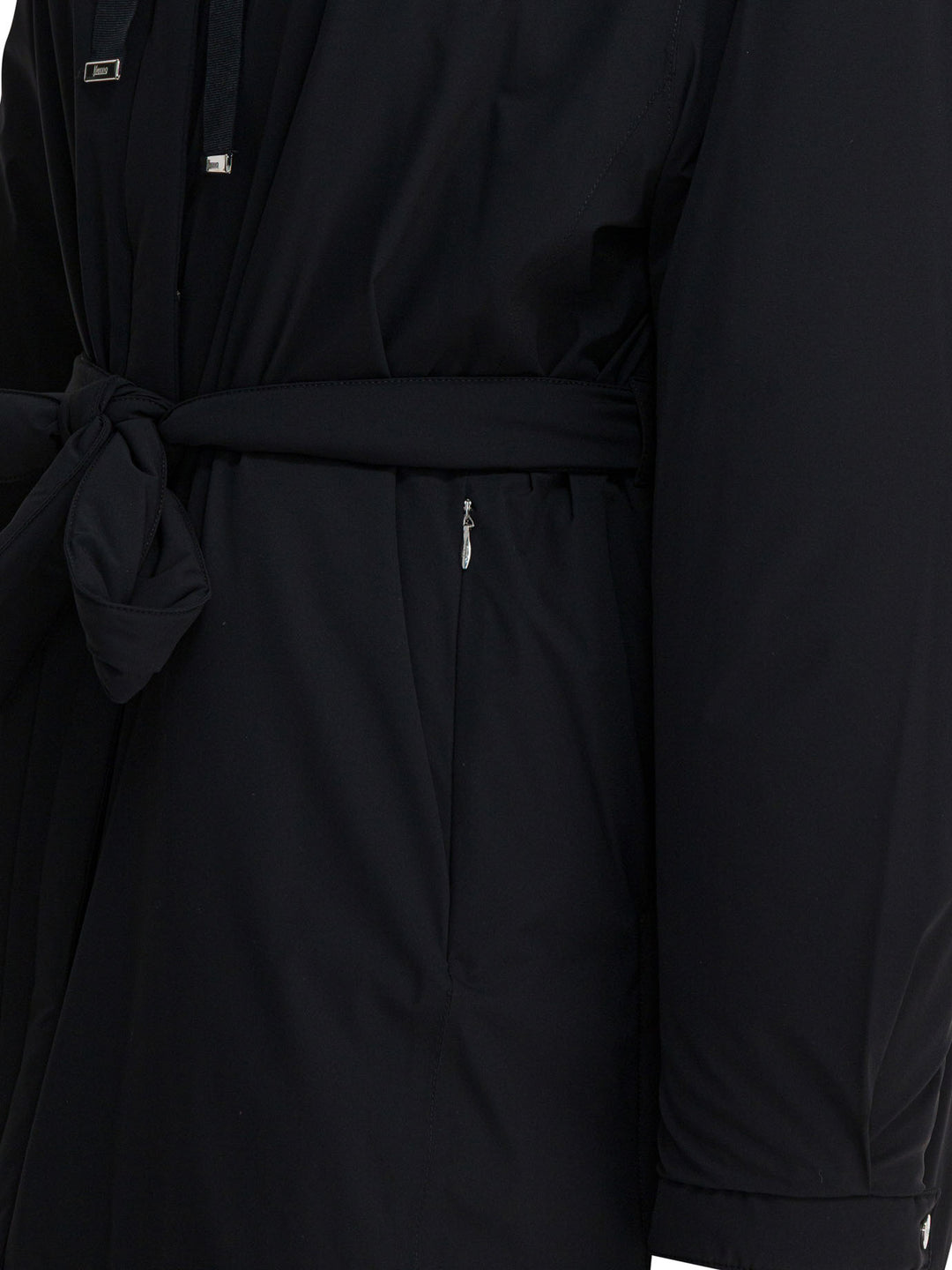 Herno Nylon Hooded Jacket Jackets and Coats - Black | b9fa44757ffcf87c9bdd0a69781e55d836a91641