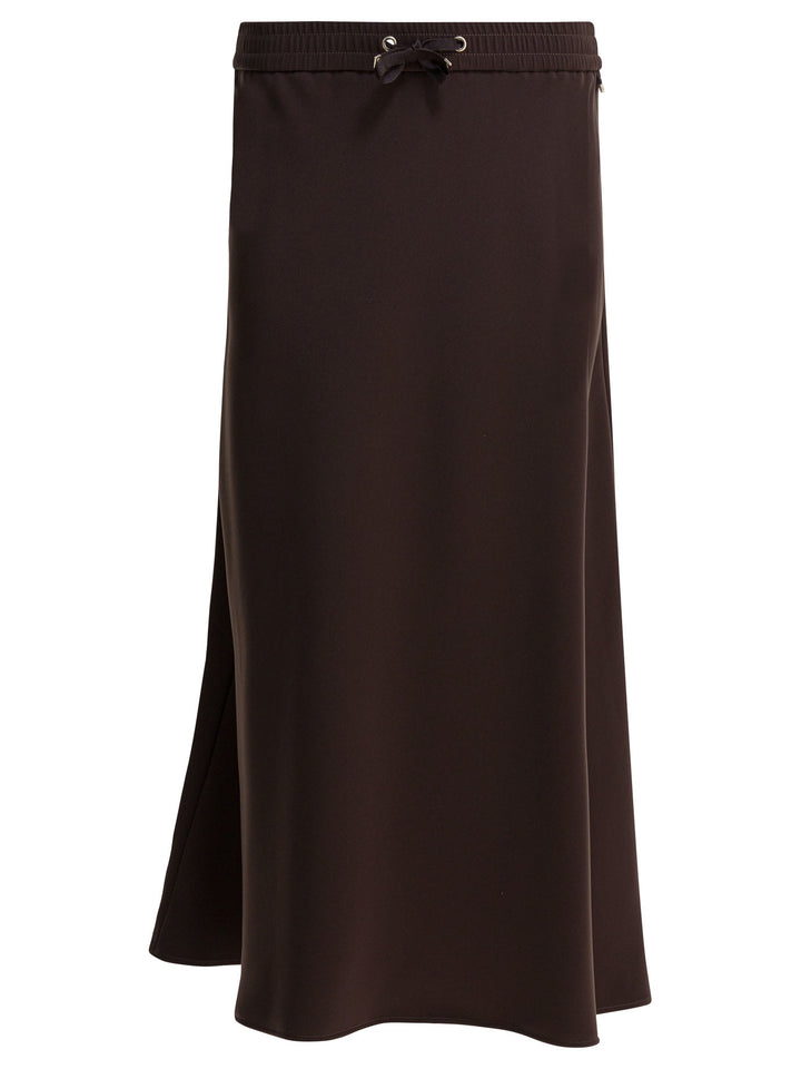 Herno Matte Satin Midi Skirt Skirts - Brown | eae5392187689d5bbf64c7bea8af06062cfb3b56
